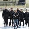Stefan Mayer, Chris Baier, Martin Williams, Patrick Hoffmann, Boris Capla mit Betreuer Calli aus Hamburg